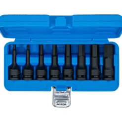 BGS Kraft-Bit-Einsatz-Satz Antrieb innenvierkant 12,5 mm (1/2") Innensechskant 5 - 19 mm 8tlg. - 5481