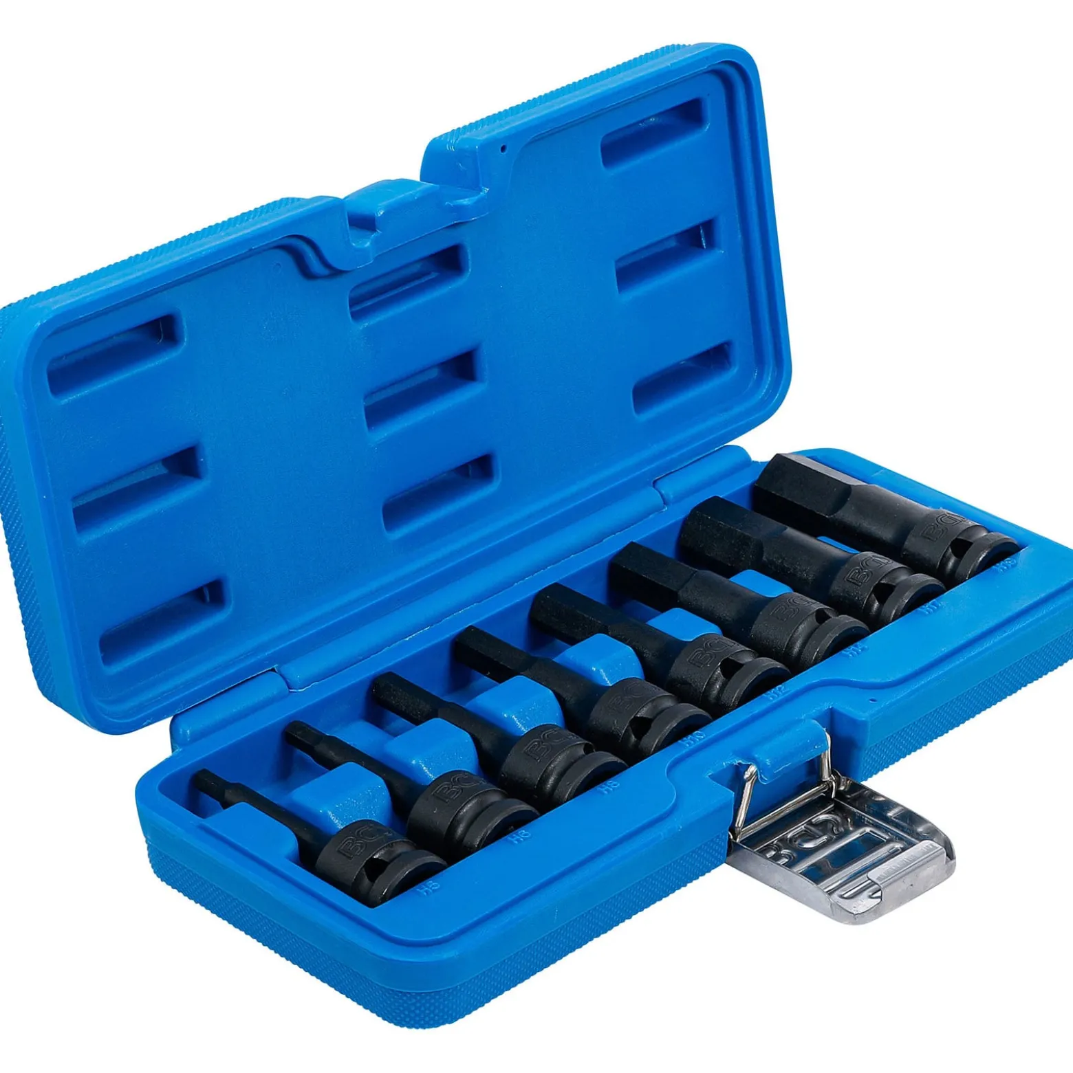 BGS Kraft-Bit-Einsatz-Satz Antrieb innenvierkant 12,5 mm (1/2") Innensechskant 5 - 19 mm 8tlg. - 5481
