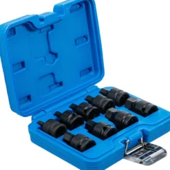 BGS Kraft-Bit-Einsatz-Satz Antrieb Innenvierkant 12,5 mm (1/2") Innensechskant 5 - 19 mm 9tlg. - 5485