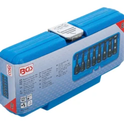 BGS Kraft-Bit-Einsatz-Satz Länge 75 mm Antrieb Innenvierkant 12,5 mm (1/2") Innensechskant mit Kugelkopf 6 - 19 mm 8tlg. - 5488