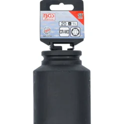 BGS Kraft-Steckschlüssel-Einsatz Sechskant tief Antrieb Innenvierkant 20 mm (3/4") SW 55 mm - 5755