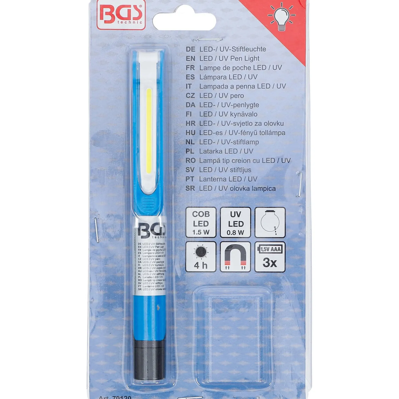 BGS LED- / UV-Stiftleuchte 19 W - 70120