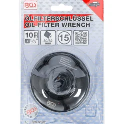 BGS Ölfilterschlüssel 15-kant Ø 80 - 82 mm für Honda / Mazda / Nissan / Subaru / Toyota - 1039-80-82