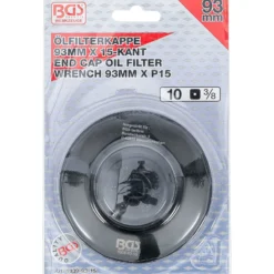 BGS Ölfilterschlüssel 15-kant Ø 93 mm für Honda / Mazda / Mitsubishi / Nissan / Volvo - 1039-93-15