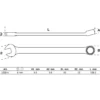 BGS Maul-Ringschlüssel extra lang SW 6 mm - 1228-6