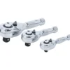 BGS Mini-Umschaltknarren-Satz 6,3 mm (1/4") / 10 mm (3/8") / 12,5 mm (1/2") 3tlg. - 215