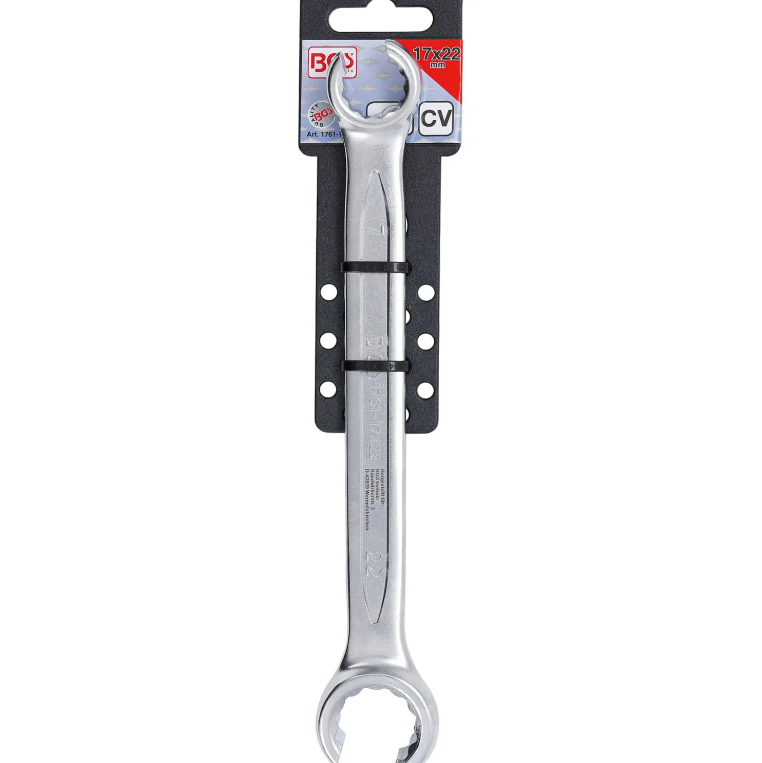 BGS Offener Doppel-Ringschlüssel SW 17 x 22 mm - 1761-17x22