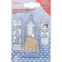 BGS Pinsel-Drahtbürste vermessingt Ø 25 mm - 8364