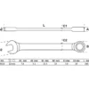 BGS Ratschenring-Maulschlüssel SW 10 mm - 6510