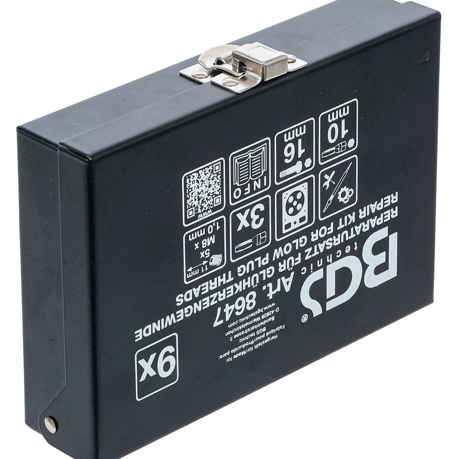 BGS Reparatursatz für Glühkerzengewinde M8 x 1,0 - 8647