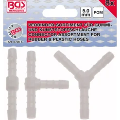 BGS Schlauchverbinder-Sortimente kraftstoffbeständig 5 mm 8 tlg. - 8790-5