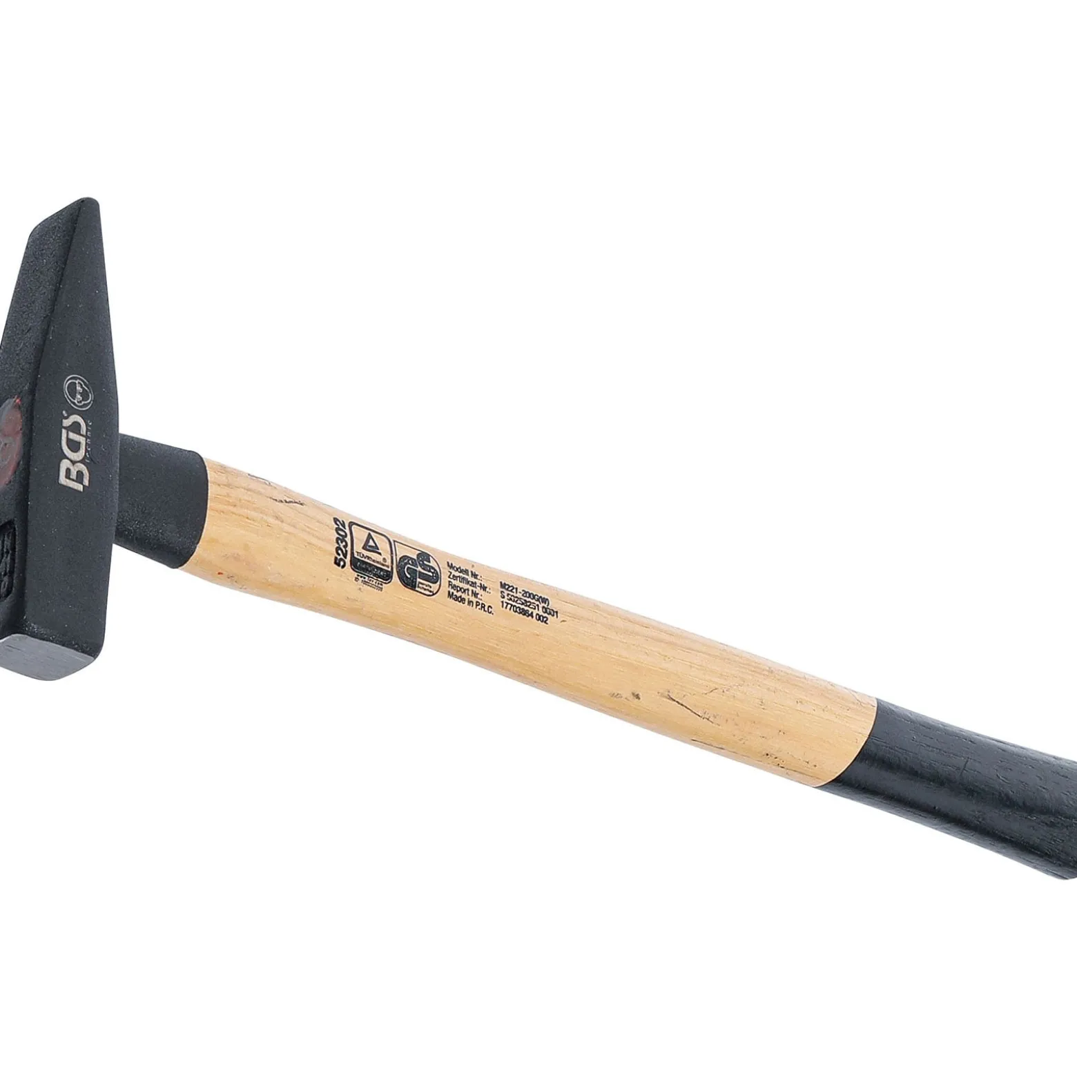 BGS Schlosserhammer Hickory-Stiel DIN 1041 200 g - 52302