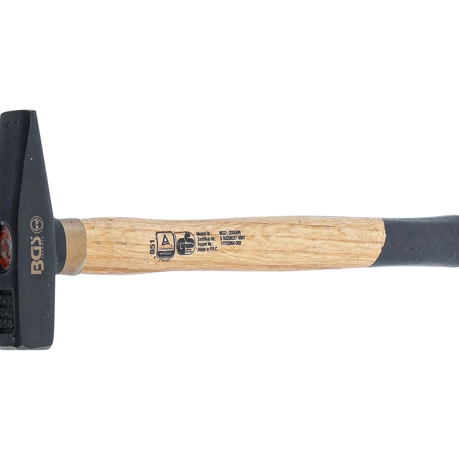 BGS Schlosserhammer Holz-Stiel DIN 1041 200 g - 851
