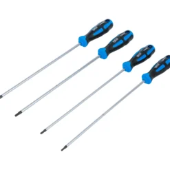 BGS Schraubendreher-Satz | extra lang | T-Profil (für Torx) | T15 - T30 | 4-tlg. - 74541