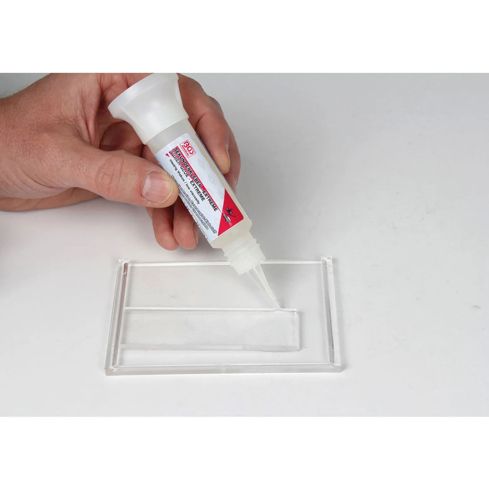 BGS Sekundenkleber mittelviskos Flasche mit Standfuß 25 g - 80607