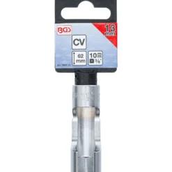 BGS Spezial-Steckschlüssel-Einsatz geschlitzt Antrieb Innenvierkant 10 mm (3/8") SW 13 mm - 70988-13