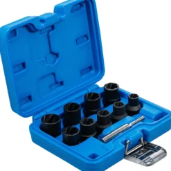 BGS Spiral-Profil-Steckschlüssel-Satz / Schraubenausdreher Antrieb Innenvierkant 12,5 mm (1/2