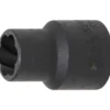 BGS Spiral-Profil-Steckschlüssel-Einsatz / Schraubenausdreher Antrieb Innenvierkant 12,5 mm (1/2") SW 12 mm - 5266-12