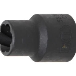 BGS Spiral-Profil-Steckschlüssel-Einsatz / Schraubenausdreher Antrieb Innenvierkant 12,5 mm (1/2") SW 12 mm - 5266-12