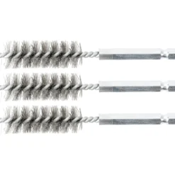 BGS Stahlbürste 15 mm Antrieb Außensechskant 6,3 mm (1/4") 3tlg. - 3078-15-S