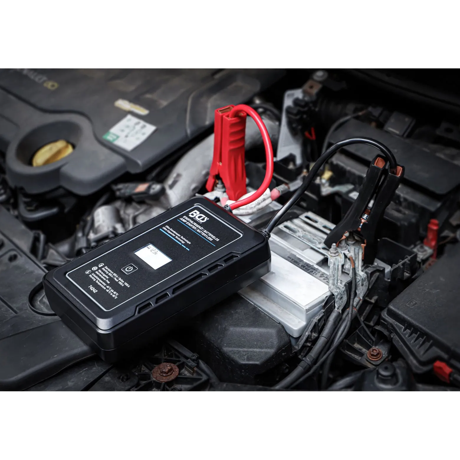 BGS Starthilfegerät Batterielos mit Ultra-Kondensator Technologie 12 V / 800 A / 1600 A - 74242