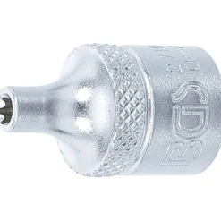 BGS Steckschlüssel-Einsatz E-Profil Antrieb Innenvierkant 10 mm (3/8") SW E4 - 2710