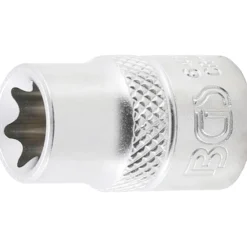 BGS Steckschlüssel-Einsatz E-Profil Antrieb Innenvierkant 10 mm (3/8") SW E12 - 6412