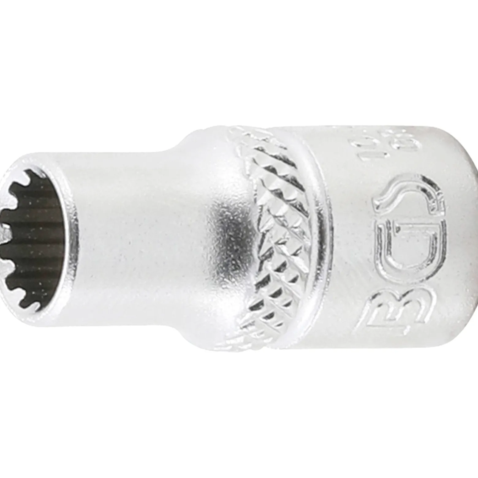 BGS Steckschlüssel-Einsatz Gear Lock Antrieb Innenvierkant 6,3 mm (1/4") SW 6 mm - 10106