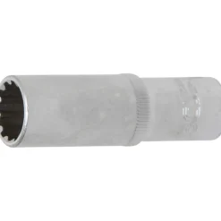 BGS Steckschlüssel-Einsatz Gear Lock tief Antrieb Innenvierkant 10 mm (3/8") SW 14 mm - 10354