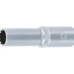 BGS Steckschlüssel-Einsatz Gear Lock tief Antrieb Innenvierkant 10 mm (3/8") SW 10 mm - 10350