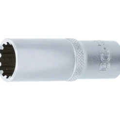 BGS Steckschlüssel-Einsatz Gear Lock tief Antrieb Innenvierkant 10 mm (3/8") SW 15 mm - 10355