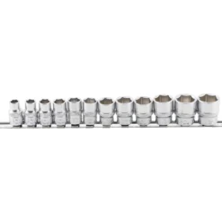BGS Steckschlüssel-Einsatz-Satz Sechskant Antrieb Innenvierkant 10 mm (3/8") SW 8 - 19 mm 12tlg. - 9104