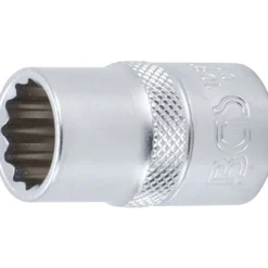 BGS Steckschlüssel-Einsatz-Satz Zwölfkant Antrieb Innenvierkant 12,5 mm (1/2") Zollgrößen 10tlg. - 9114