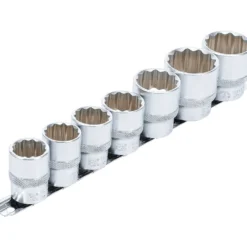 BGS Steckschlüssel-Einsatz-Satz Zwölfkant Antrieb Innenvierkant 12,5 mm (1/2") SW 20 - 32 mm 7tlg. - 9109