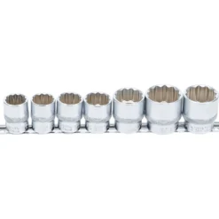 BGS Steckschlüssel-Einsatz-Satz Zwölfkant Antrieb Innenvierkant 12,5 mm (1/2") SW 20 - 32 mm 7tlg. - 9109