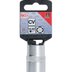 BGS Steckschlüssel-Einsatz Sechskant Antrieb Innenvierkant 12,5 mm (1/2") SW 19 mm - 2919