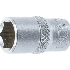 BGS Steckschlüssel-Einsatz Sechskant Antrieb Innenvierkant 6,3 mm (1/4") SW 3/8" - 10657