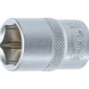 BGS Steckschlüssel-Einsatz Sechskant Antrieb Innenvierkant 12,5 mm (1/2") SW 18 mm - 2918