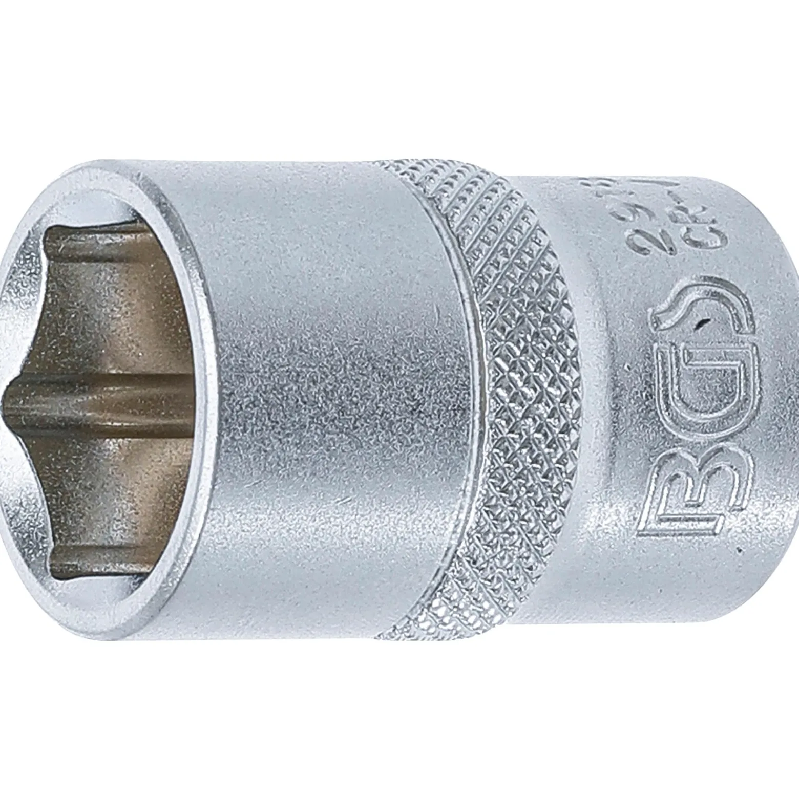 BGS Steckschlüssel-Einsatz Sechskant Antrieb Innenvierkant 12,5 mm (1/2") SW 18 mm - 2918