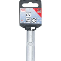 BGS Steckschlüssel-Einsatz Sechskant tief Antrieb Innenvierkant 10 mm (3/8") SW 12 mm - 10532