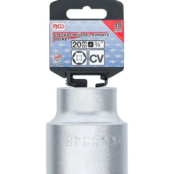 BGS Steckschlüssel-Einsatz Sechskant Antrieb Innenvierkant 20 mm (3/4") SW 48 mm - 3448