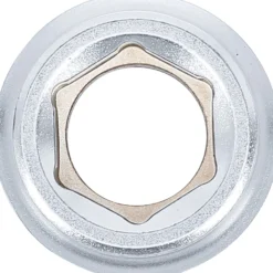 BGS Steckschlüssel-Einsatz Sechskant Antrieb Innenvierkant 20 mm (3/4") SW 19 mm - 3419