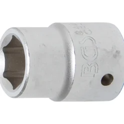 BGS Steckschlüssel-Einsatz Sechskant Antrieb Innenvierkant 20 mm (3/4") SW 21 mm - 3421