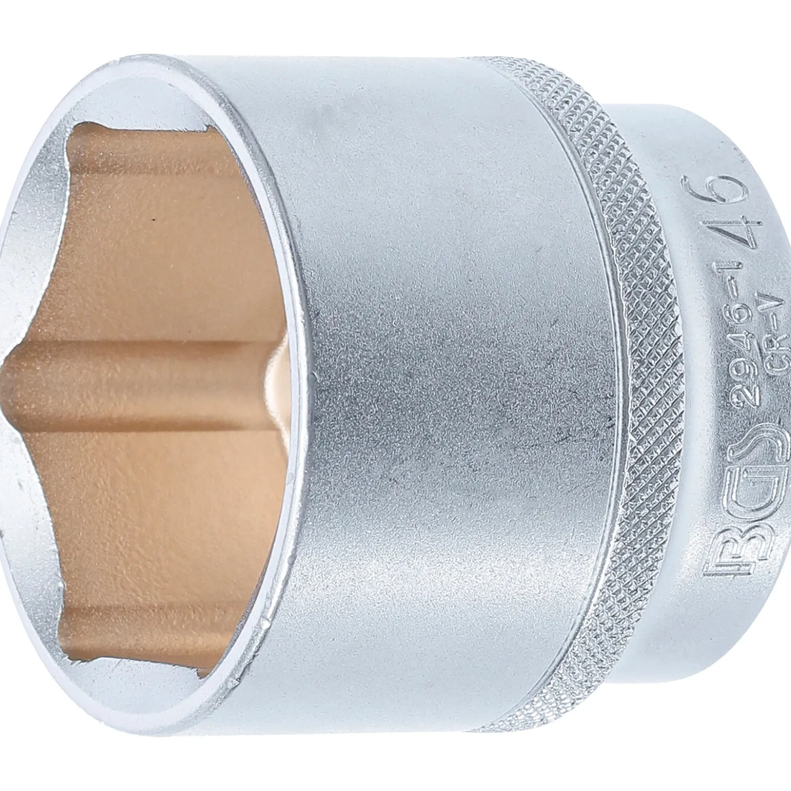 BGS Steckschlüssel-Einsatz Sechskant Antrieb Innenvierkant 12,5 mm (1/2") SW 46 mm- 2946-1
