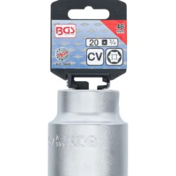 BGS Steckschlüssel-Einsatz Sechskant Antrieb Innenvierkant 20 mm (3/4") SW 46 mm - 3446