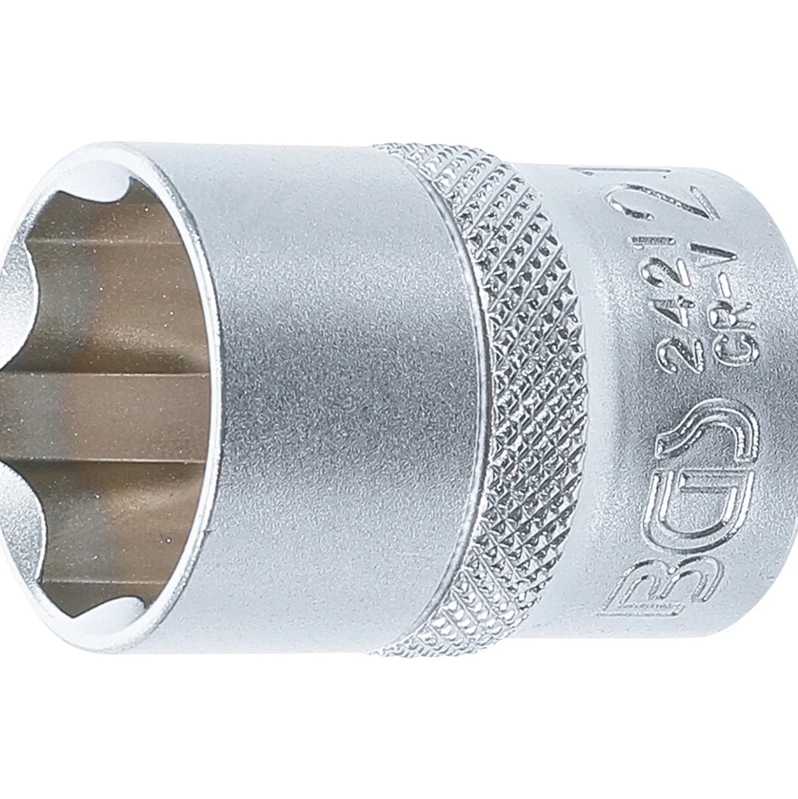 BGS Steckschlüssel-Einsatz Super Lock Antrieb Innenvierkant 12,5 mm (1/2") SW 21 mm - 2421