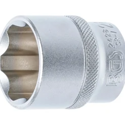 BGS Steckschlüssel-Einsatz Super Lock Antrieb Innenvierkant 12,5 mm (1/2") SW 28 mm - 2428
