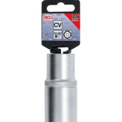 BGS Steckschlüssel-Einsatz Zwölfkant tief Antrieb Innenvierkant 12,5 mm (1/2") SW 26 mm - 10663