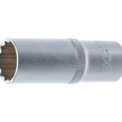 BGS Steckschlüssel-Einsatz Zwölfkant tief Antrieb Innenvierkant 12,5 mm (1/2") SW 21 mm - 9360