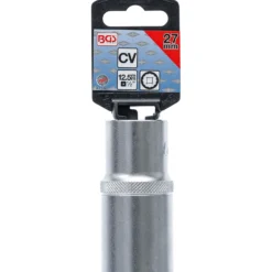 BGS Steckschlüssel-Einsatz Zwölfkant tief Antrieb Innenvierkant 12,5 mm (1/2") SW 27 mm - 9363